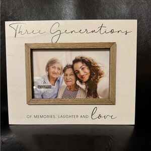 Malden International Designs 4x6 Three Generations Sentiments Frame in white